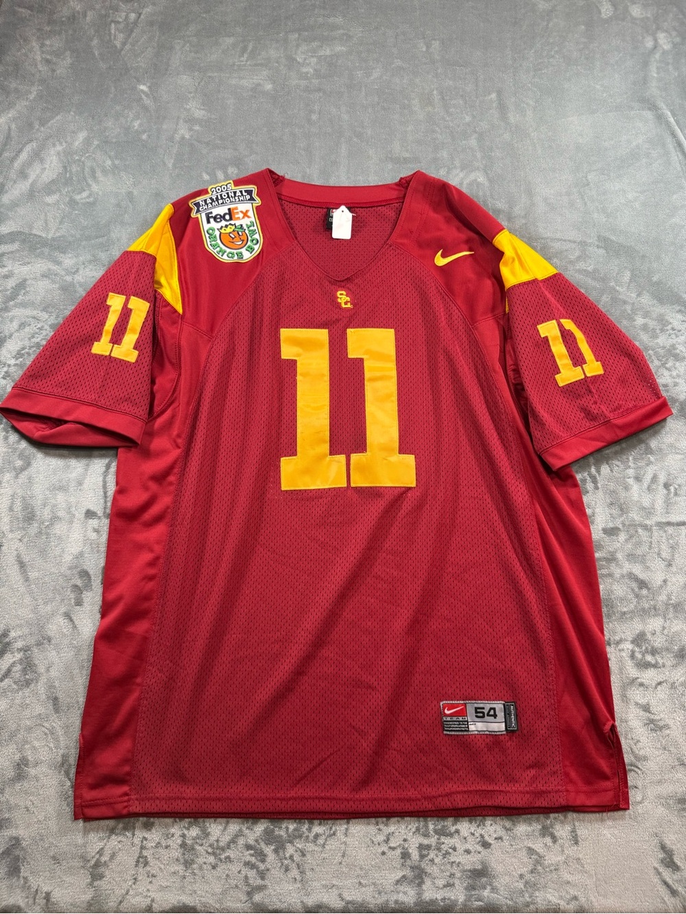 Nike USC Football Jersey #11 Matt Leinart 2005 National Championship Size 2XL